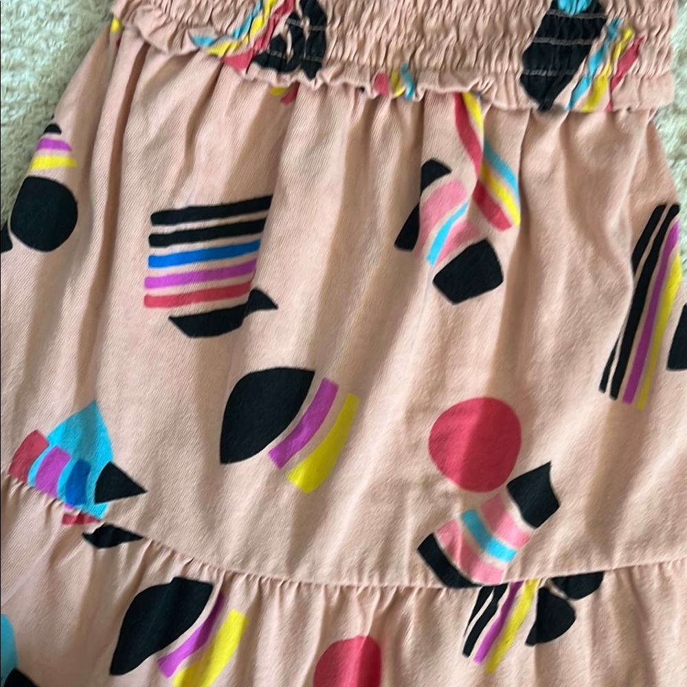 Pride Kids' Sleeveless Abstract Rainbows A-Line Dress - Picture 6 of 7